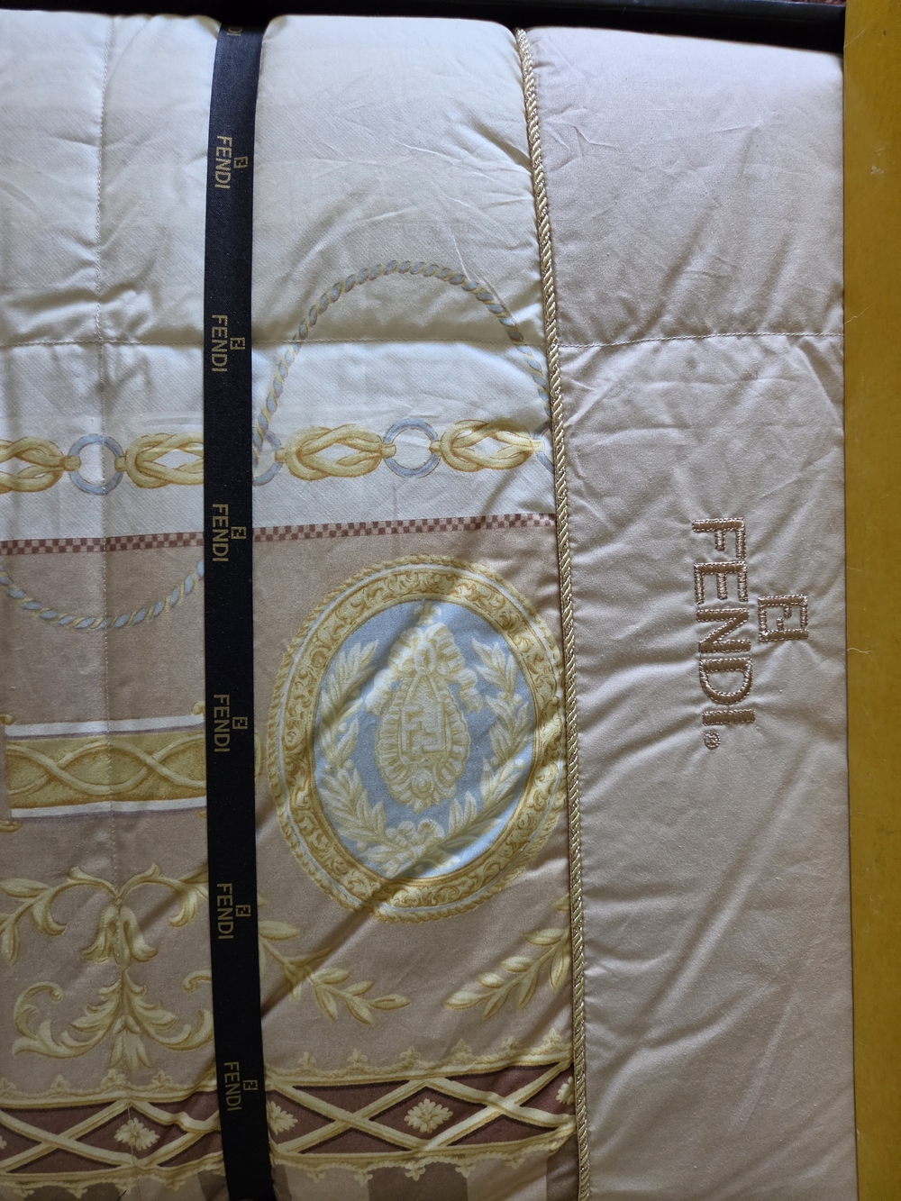 Authentic Fendi Luxury Light Comforter in Box 150cm*210cm- 59inches*82inches - Picture 2 of 8